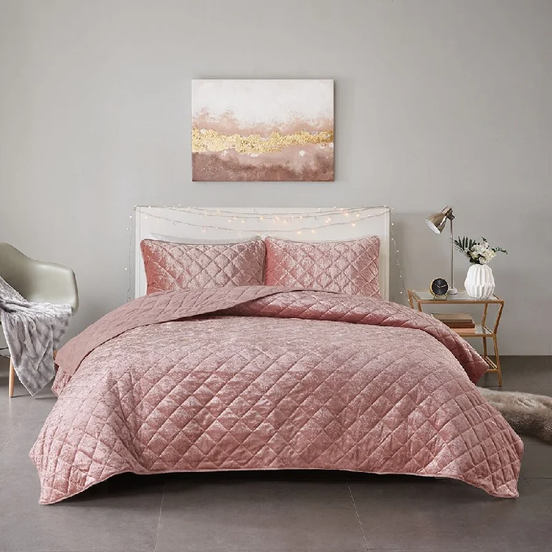 King - size comforters to fit large king - sized beds perfectly3 Piece Diamond Quilting Velvet Comforter Set King - size comforters to fit large king - sized beds perfectly3 Piece Diamond Quilting Velvet Comforter Set