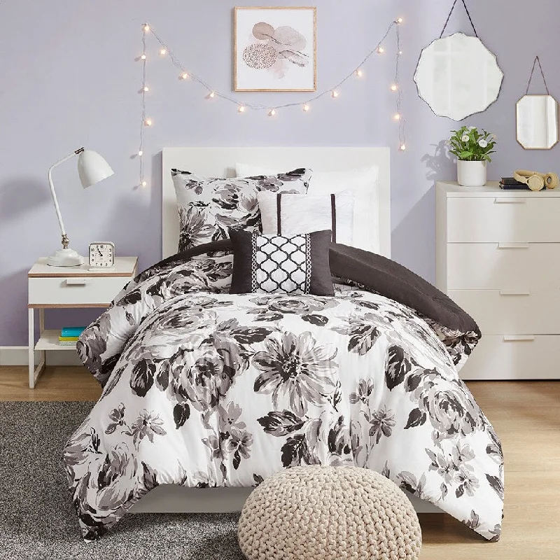 Duck down comforters with a softer feel and good warmth retention5 Piece Floral Print Comforter Set Duck down comforters with a softer feel and good warmth retention5 Piece Floral Print Comforter Set