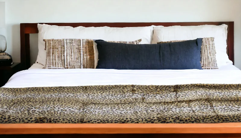 Recycled polyester blankets for an eco - conscious option50" X 70" Ivory Black and Brown Faux Fur Animal Print Plush Throw Blanket with Embroidery Recycled polyester blankets for an eco - conscious option50" X 70" Ivory Black and Brown Faux Fur Animal Print Plush Throw Blanket with Embroidery