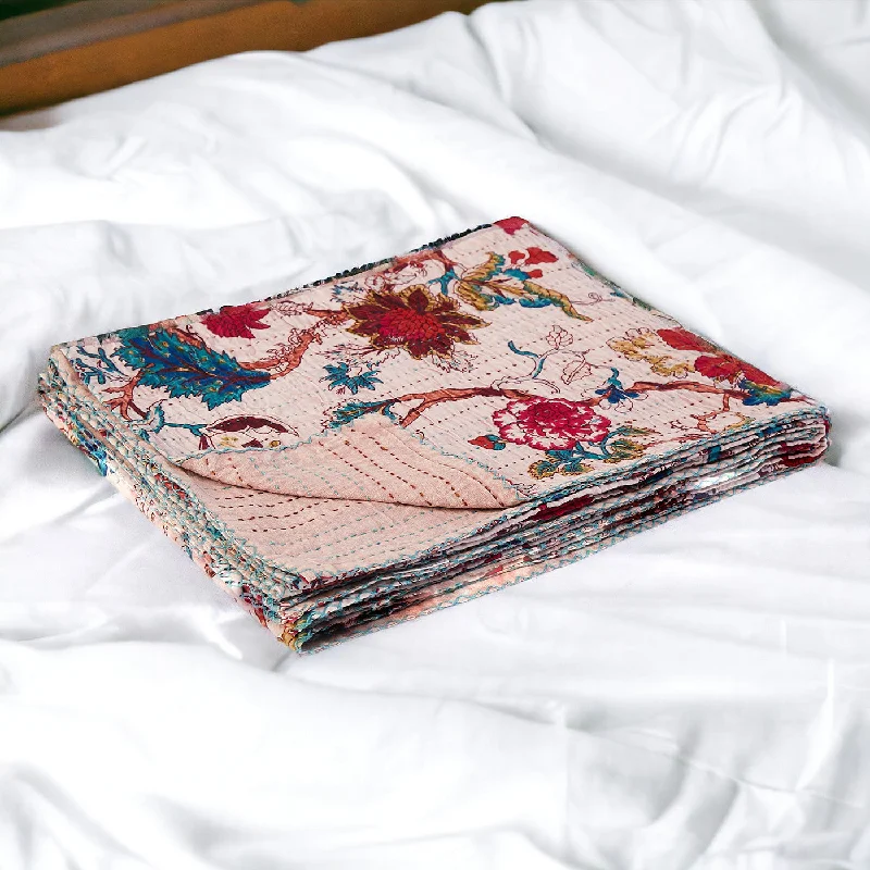 Alpaca wool blankets for a hypoallergenic and warm option50" X 70" Pink and Red Kantha Cotton Floral Throw Blanket with Embroidery Alpaca wool blankets for a hypoallergenic and warm option50" X 70" Pink and Red Kantha Cotton Floral Throw Blanket with Embroidery