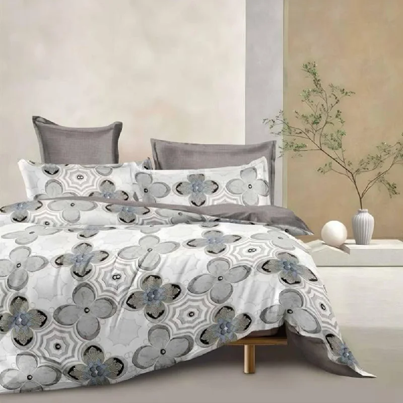 Solid - colored duvet covers in classic colors like white, black, and navy for a timeless lookPremium Quality Super Soft King Size 6 pieces Duvet Cover Set 220x240cm White