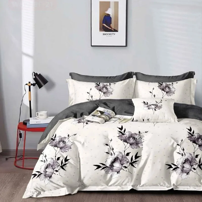 Clearance - priced duvet covers for a great deal on last - season modelsBed duvet covers to enhance the comfort and aesthetics of the bedroomPremium Quality Super Soft King Size 6 pieces Duvet Cover Set 220x240cm Grey Floral Clearance - priced duvet covers for a great deal on last - season modelsBed duvet covers to enhance the comfort and aesthetics of the bedroomPremium Quality Super Soft King Size 6 pieces Duvet Cover Set 220x240cm Grey Floral