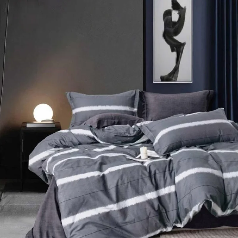 Oversized duvet covers that drape beautifully over the sides of the bed for a luxurious lookPremium Quality Super Soft King Size 6 pieces Duvet Cover Set 220x240cm Dark Grey Oversized duvet covers that drape beautifully over the sides of the bed for a luxurious lookPremium Quality Super Soft King Size 6 pieces Duvet Cover Set 220x240cm Dark Grey