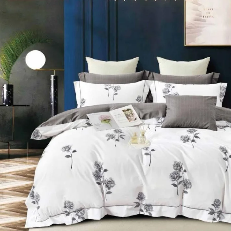 Jersey cotton duvet covers for a stretchy and comfortable fitPremium Quality Super Soft King Size 6 pieces Duvet Cover Set 220x240cm Light Grey Jersey cotton duvet covers for a stretchy and comfortable fitPremium Quality Super Soft King Size 6 pieces Duvet Cover Set 220x240cm Light Grey