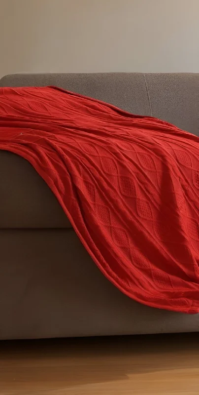 Cashmere blankets for ultimate softness and luxury60" X 50" Red Knitted Acrylic Throw Blanket Cashmere blankets for ultimate softness and luxury60" X 50" Red Knitted Acrylic Throw Blanket