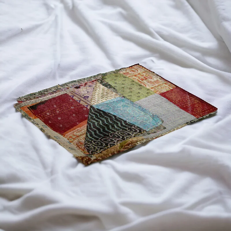 Cotton blankets for breathability and a lightweight feel60" X 90" Blue Black and Brown Kantha Cotton Patchwork Throw Blanket with Embroidery Cotton blankets for breathability and a lightweight feel60" X 90" Blue Black and Brown Kantha Cotton Patchwork Throw Blanket with Embroidery