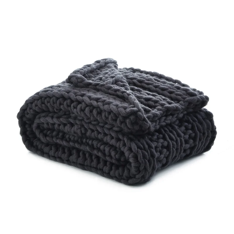 Fleece blankets for a cozy and plush texture70" X 50" Dark Slate Gray Knitted Polyester Throw Blanket Fleece blankets for a cozy and plush texture70" X 50" Dark Slate Gray Knitted Polyester Throw Blanket