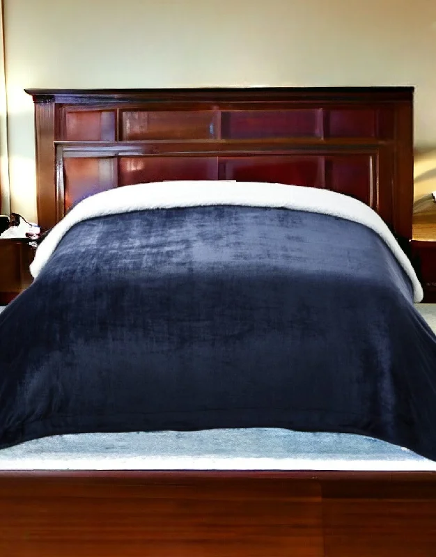 Mohair blankets with a unique sheen and softness80" X 60" Navy Blue Knitted Polyester Plush Throw Blanket Mohair blankets with a unique sheen and softness80" X 60" Navy Blue Knitted Polyester Plush Throw Blanket