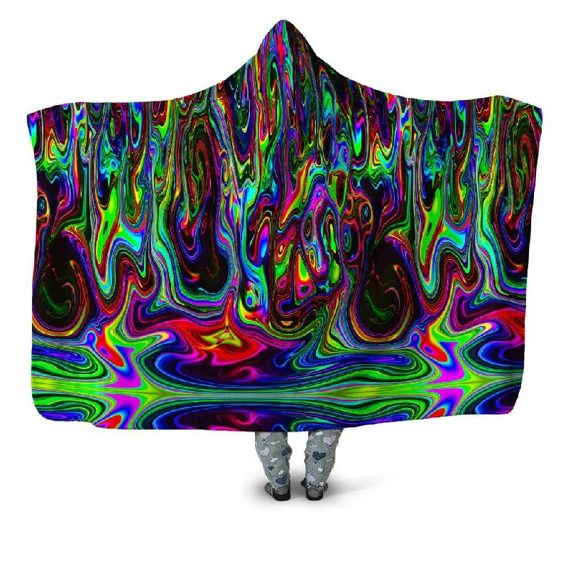 King - size blankets to cover large beds comfortablyAcid Drop Hooded Blanket