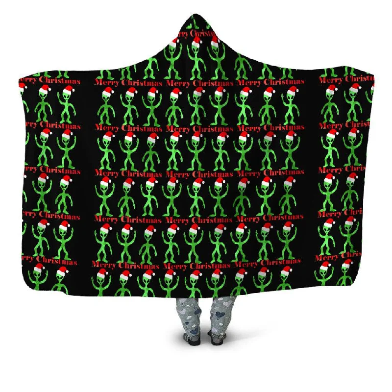 Synthetic fiber blend blankets for a budget - friendly choiceAlien Christmas Hooded Blanket Synthetic fiber blend blankets for a budget - friendly choiceAlien Christmas Hooded Blanket