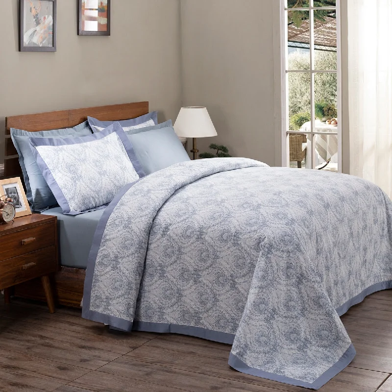 Wrinkle - resistant duvet covers for a neat and tidy lookArt Nouveau Evan Blue Plain & Printed Reversible 100% Cotton Super Soft Duvet Cover with Pillow Case Wrinkle - resistant duvet covers for a neat and tidy lookArt Nouveau Evan Blue Plain & Printed Reversible 100% Cotton Super Soft Duvet Cover with Pillow Case