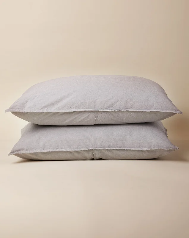 Duvet covers that coordinate with existing bedroom furnitureAsh Grey Chambray Pillowcase Set Duvet covers that coordinate with existing bedroom furnitureAsh Grey Chambray Pillowcase Set