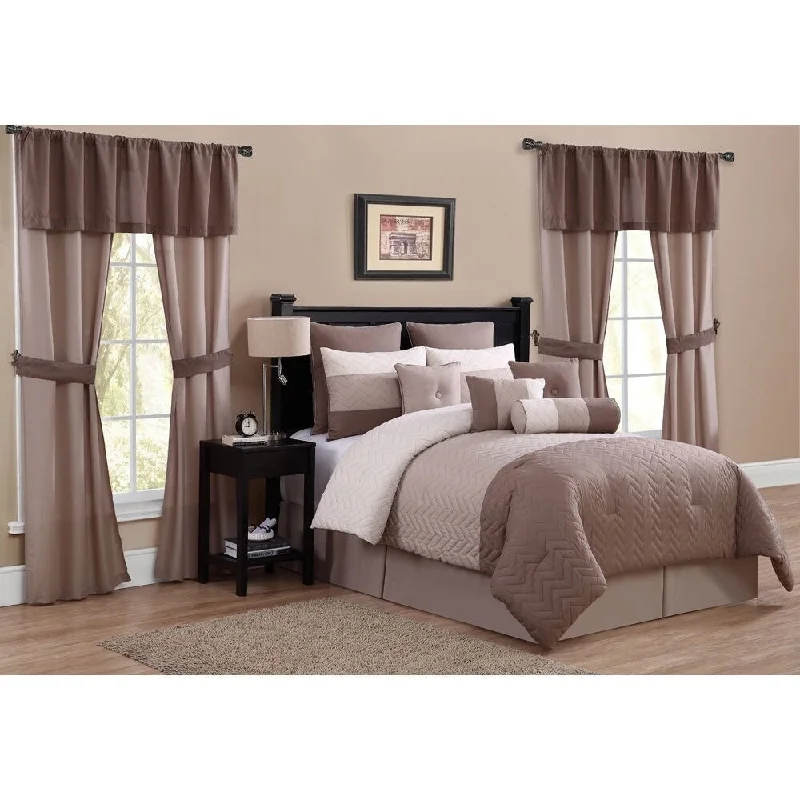 Synthetic - filled comforters like polyester for affordability and hypoallergenic propertiesAvondale Manor Landon 20-piece Comforter Set Synthetic - filled comforters like polyester for affordability and hypoallergenic propertiesAvondale Manor Landon 20-piece Comforter Set