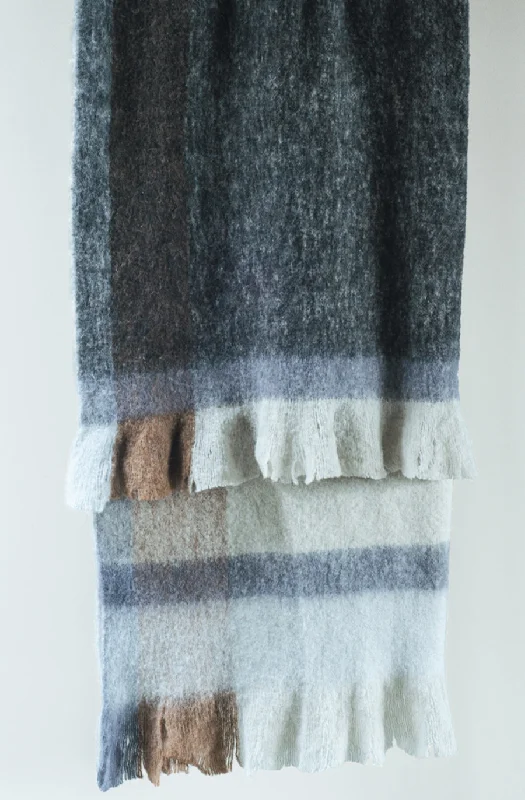 Acrylic blankets for a soft and affordable alternativeBivio Graphite/Sienna Throw