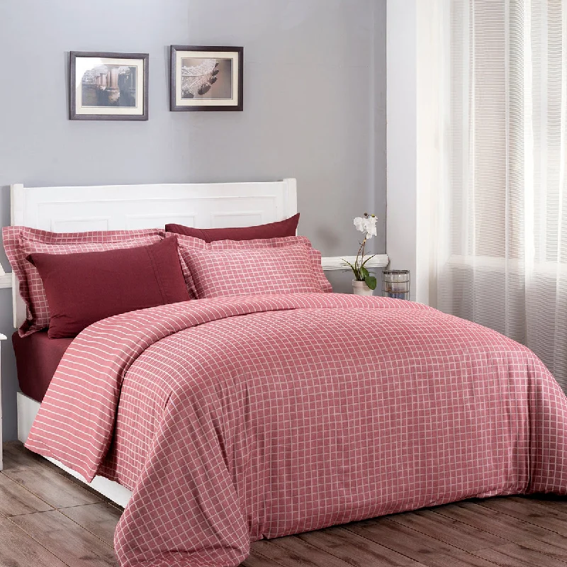 Stain - resistant duvet covers for easy maintenanceBliss Reversible Made With Egyptian Cotton Ultra Soft Red Duvet Cover with Pillow Case Stain - resistant duvet covers for easy maintenanceBliss Reversible Made With Egyptian Cotton Ultra Soft Red Duvet Cover with Pillow Case
