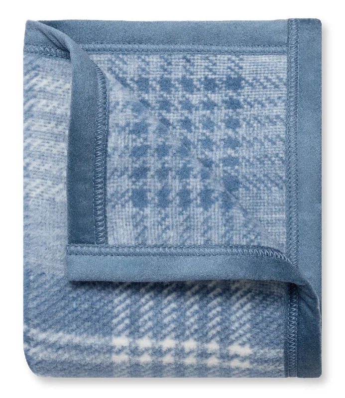 Cashmere blankets for ultimate softness and luxuryBlue Frost Plaid Mini Blanket