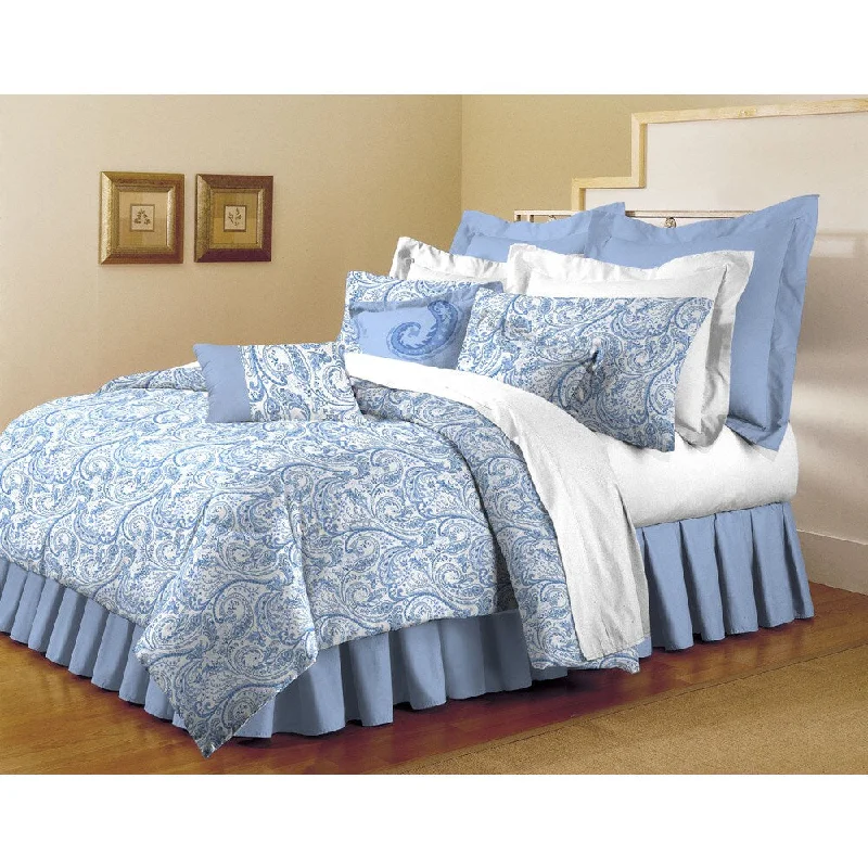 Synthetic - filled comforters like polyester for affordability and hypoallergenic propertiesBlue Makayla Super Soft 7-piece Comforter Set Synthetic - filled comforters like polyester for affordability and hypoallergenic propertiesBlue Makayla Super Soft 7-piece Comforter Set