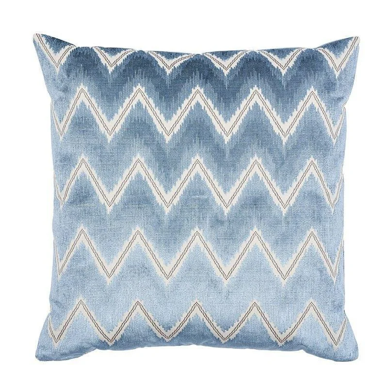 Queen - size blankets for standard - sized bedsBlue & White Chevron Velvet 20" Throw Pillow Queen - size blankets for standard - sized bedsBlue & White Chevron Velvet 20" Throw Pillow