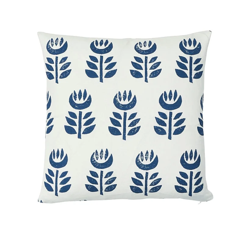 Fleece blankets for a cozy and plush textureBlue & White Rosenborg Hand Printed Floral 18" Throw Pillow Fleece blankets for a cozy and plush textureBlue & White Rosenborg Hand Printed Floral 18" Throw Pillow