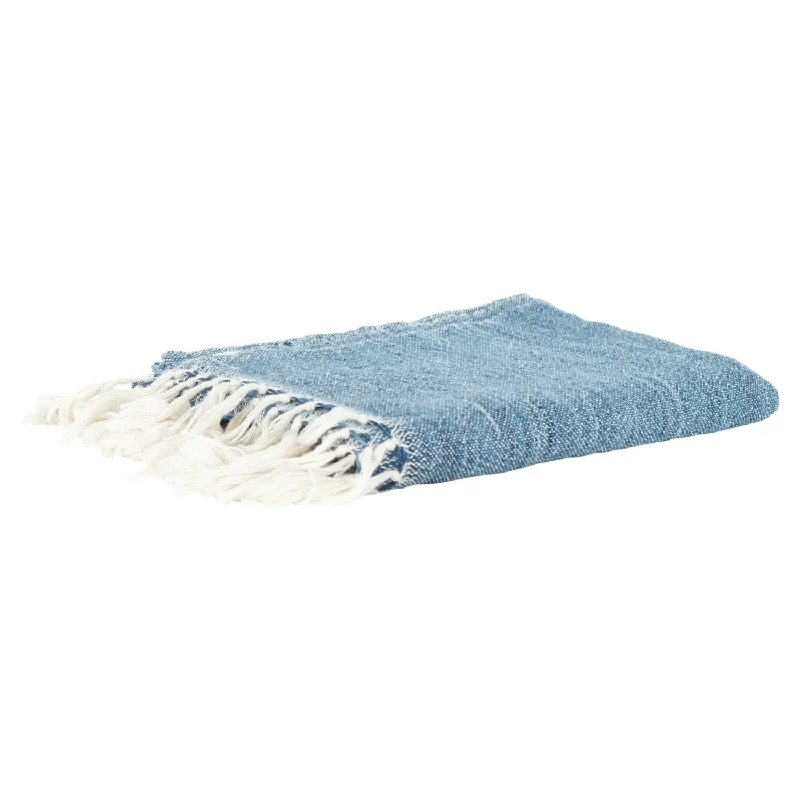 Linen blankets with a rustic and textured lookBlue Woven 100% Poly Pet Throw Blanket Linen blankets with a rustic and textured lookBlue Woven 100% Poly Pet Throw Blanket