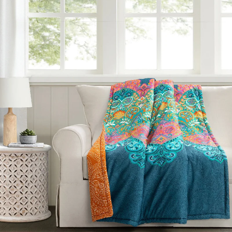 Mohair blankets with a unique sheen and softnessBoho Chic Reversible Throw Turquoise Single 50X60 Mohair blankets with a unique sheen and softnessBoho Chic Reversible Throw Turquoise Single 50X60