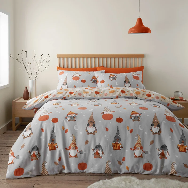 Velvet duvet covers for a plush and cozy lookBrushed Autumn Gonks Duvet Cover Set