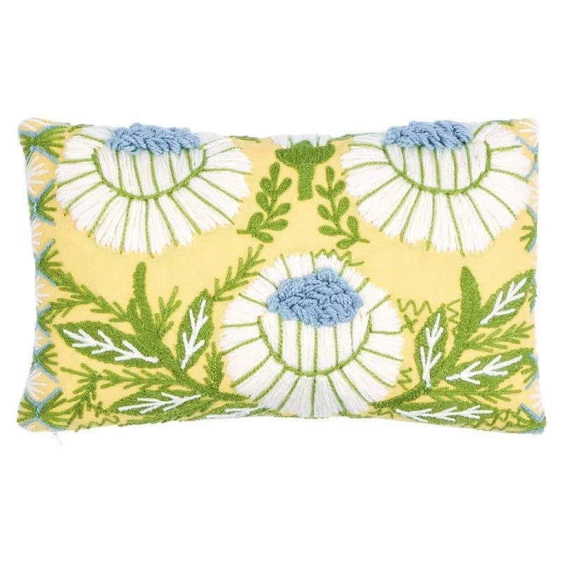 Fleece blankets for a cozy and plush textureButtercup Yellow Marguerite Floral Embroidered Lumbar Throw Pillow Fleece blankets for a cozy and plush textureButtercup Yellow Marguerite Floral Embroidered Lumbar Throw Pillow