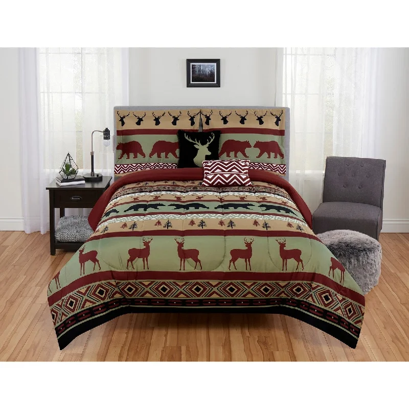 Silk - filled comforters for a luxurious and smooth touchCabin Fever Reversible Comforter Set Silk - filled comforters for a luxurious and smooth touchCabin Fever Reversible Comforter Set