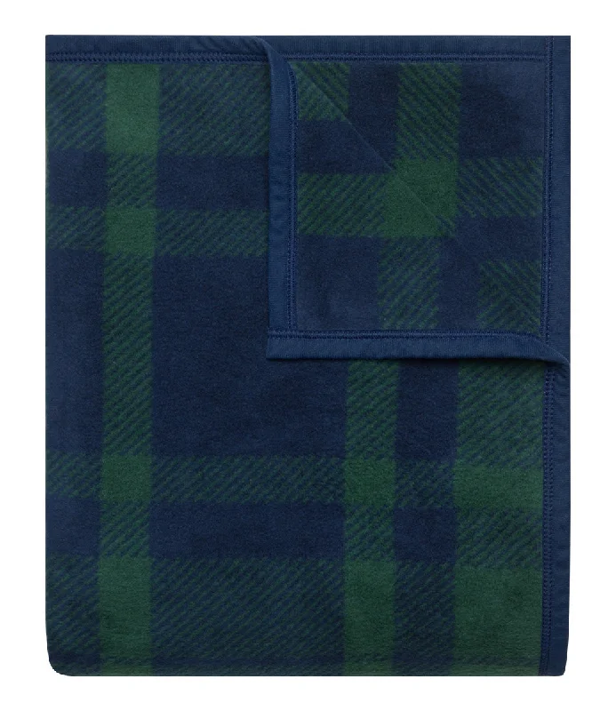 Rayon from bamboo blankets for a silky and breathable feelCabin Plaid Evergreen Blanket