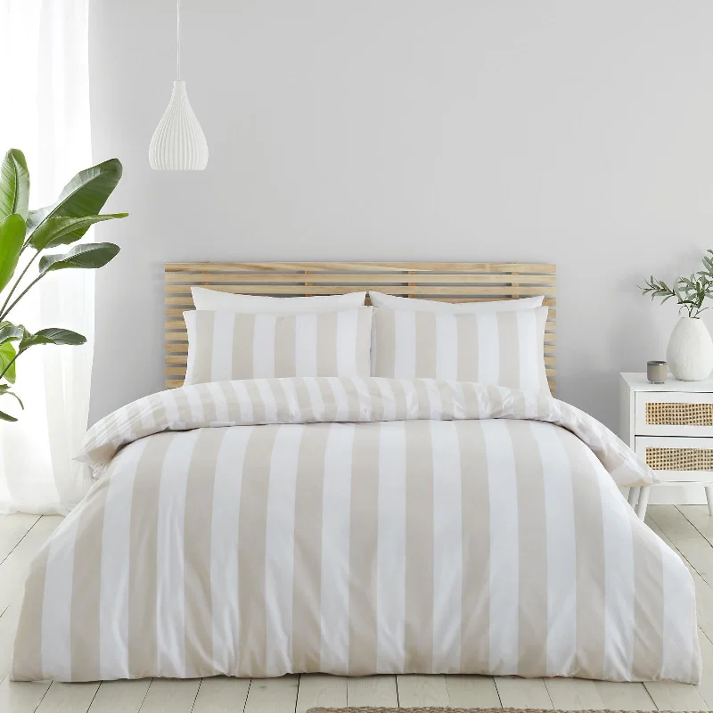 Patchwork duvet covers with a variety of fabric pieces sewn together for a rustic charmCove Stripe Duvet Cover Set Natural Patchwork duvet covers with a variety of fabric pieces sewn together for a rustic charmCove Stripe Duvet Cover Set Natural