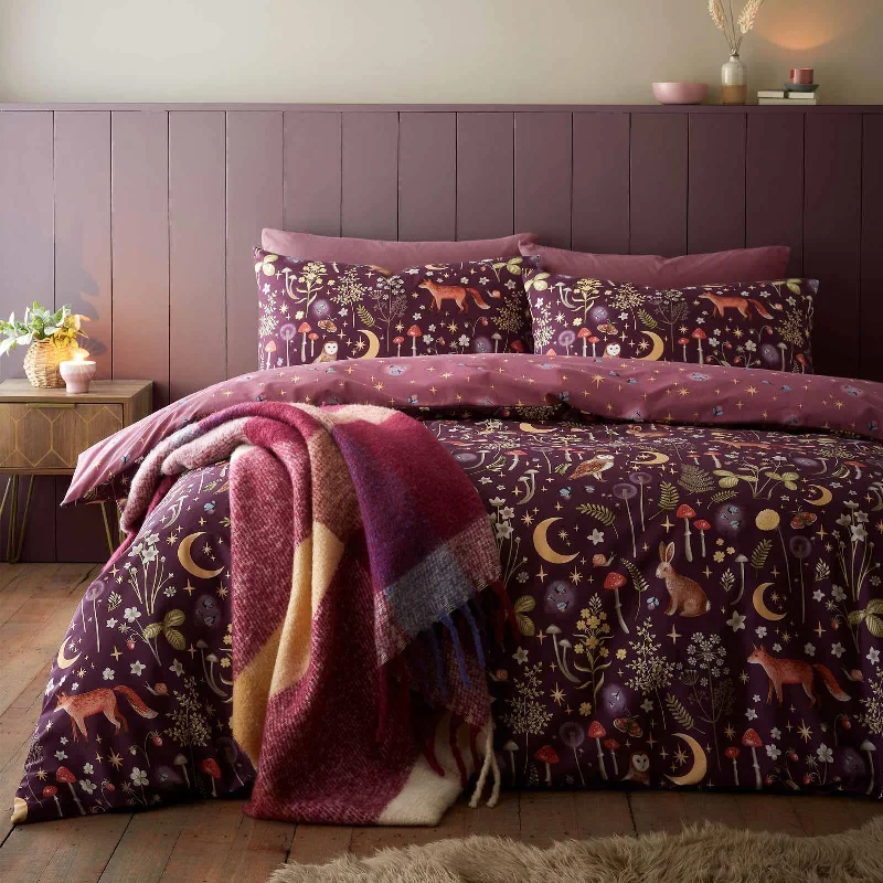 Polyester duvet covers with durability and colorfastnessEnchanted Twilight Duvet Cover Set Plum Polyester duvet covers with durability and colorfastnessEnchanted Twilight Duvet Cover Set Plum