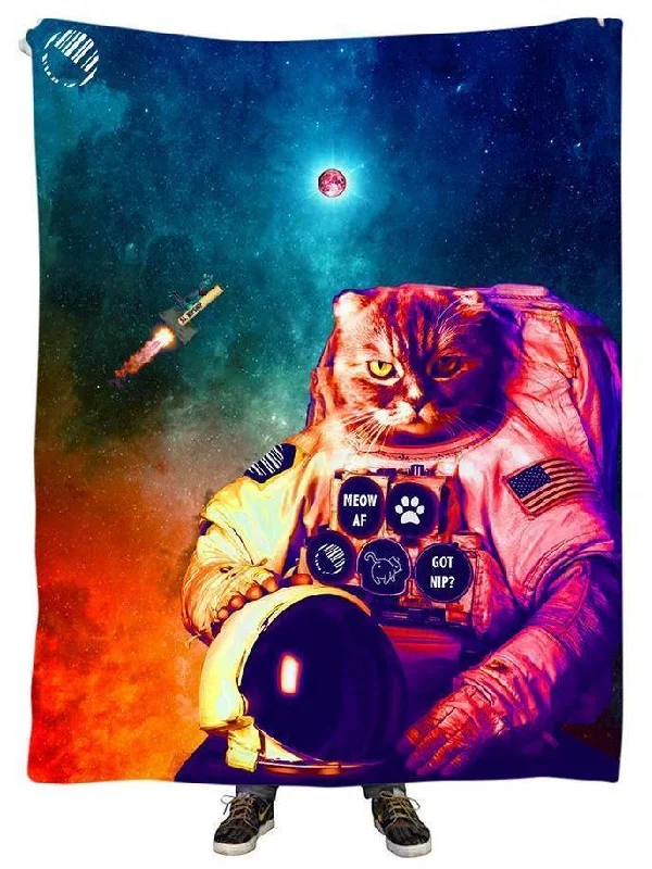 Fleece blankets for a cozy and plush textureCatstronaut Plush Blanket