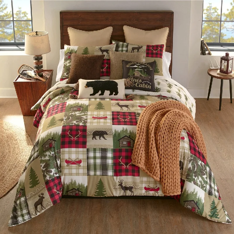 King - size comforters to fit large king - sized beds perfectlyCedar Lodge 3 PC Comforter Set from Your Lifestyle by Donna Sharp King - size comforters to fit large king - sized beds perfectlyCedar Lodge 3 PC Comforter Set from Your Lifestyle by Donna Sharp