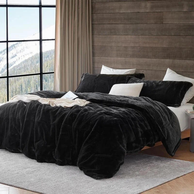 Synthetic - filled comforters like polyester for affordability and hypoallergenic propertiesChunky Bunny - Coma Inducer® Oversized Comforter Set - Bunny Black Synthetic - filled comforters like polyester for affordability and hypoallergenic propertiesChunky Bunny - Coma Inducer® Oversized Comforter Set - Bunny Black