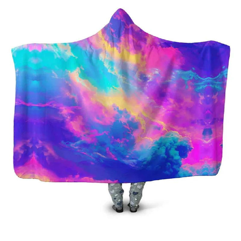 Mohair blankets with a unique sheen and softnessCloudopia Hooded Blanket