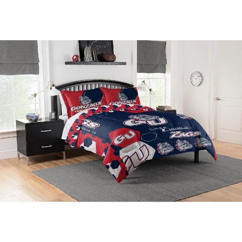 Goose down comforters known for their superior quality and insulationCOL 849 Gonzaga Hexagon Take F/Q Comforter Set Goose down comforters known for their superior quality and insulationCOL 849 Gonzaga Hexagon Take F/Q Comforter Set