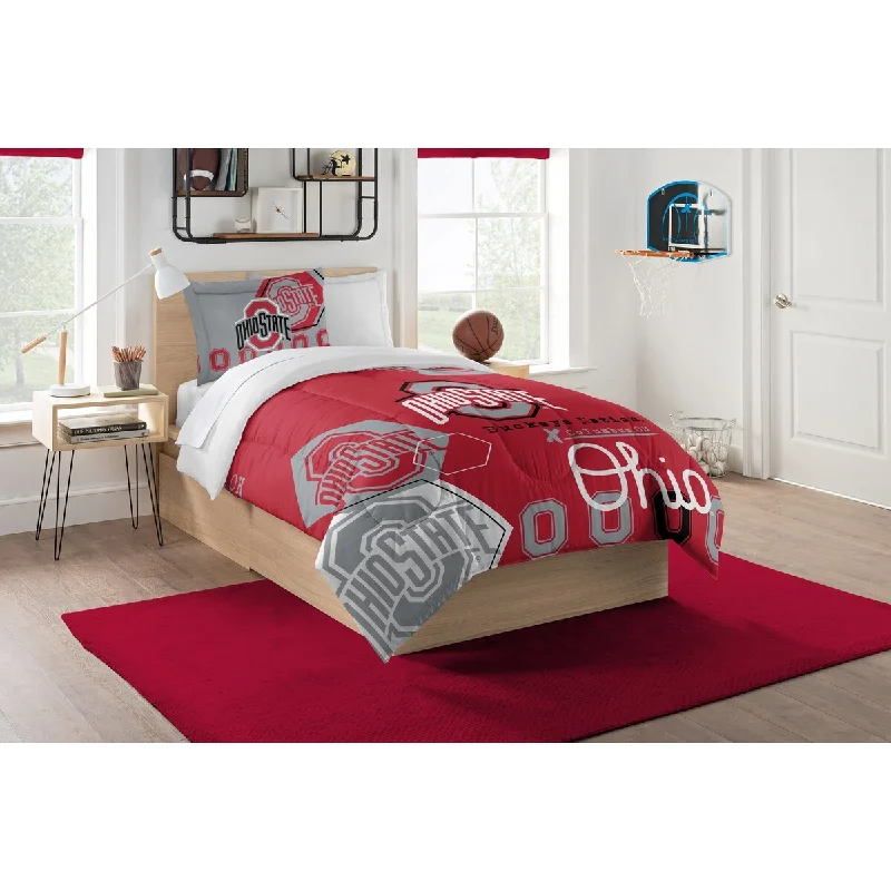 Duck down comforters with a softer feel and good warmth retentionCOL 862 Ohio State Hexagon Twin Comforter Set Duck down comforters with a softer feel and good warmth retentionCOL 862 Ohio State Hexagon Twin Comforter Set