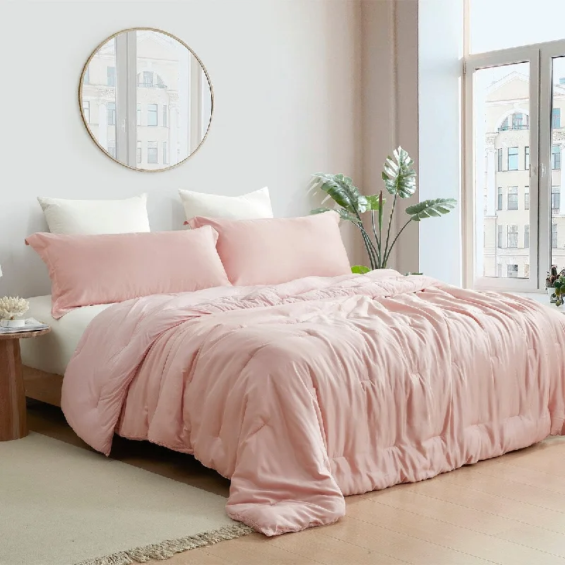 Cotton - filled comforters for a breathable and natural sleep experienceCold Pandas Knitting - Coma Inducer® Oversized Comforter Set - Rose Quartz Cotton - filled comforters for a breathable and natural sleep experienceCold Pandas Knitting - Coma Inducer® Oversized Comforter Set - Rose Quartz