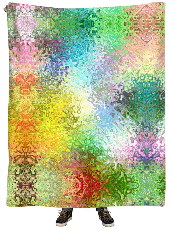 Queen - size blankets for standard - sized bedsColor Jumble Plush Blanket