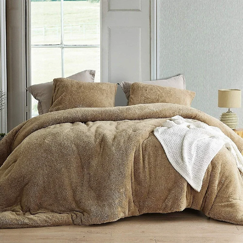 Down - filled comforters for supreme warmth and lightnessComa Inducer Teddy Bear Taupe Oversized Comforter Down - filled comforters for supreme warmth and lightnessComa Inducer Teddy Bear Taupe Oversized Comforter