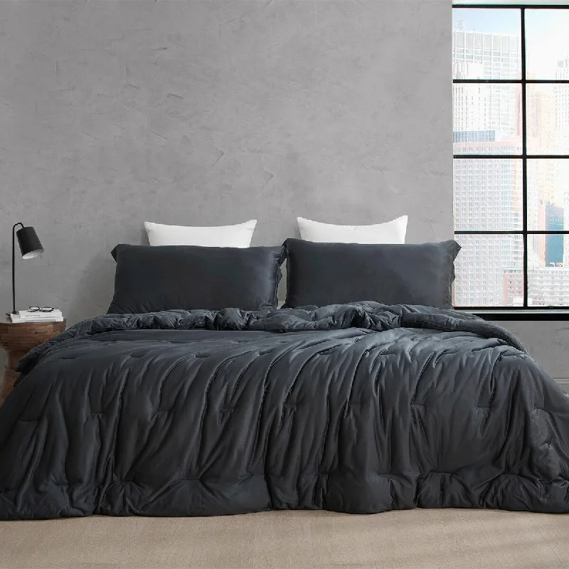 King - size comforters to fit large king - sized beds perfectlyCool as the Other Side of the Pillow - Coma Inducer® Oversized Comforter Set - Black