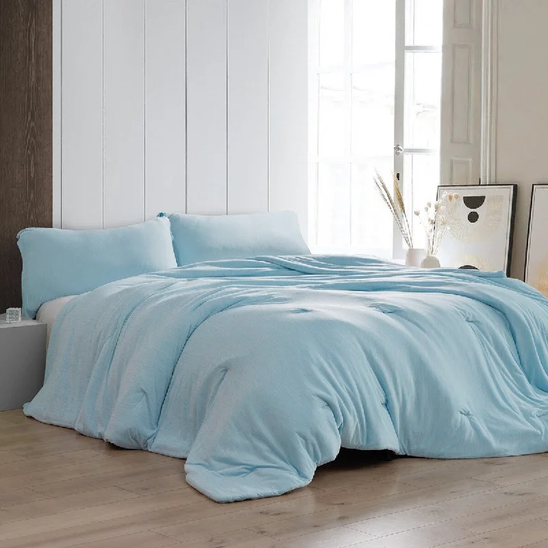 Wool - filled comforters with natural moisture - wicking and temperature - regulating featuresCooler Than Cool - Coma Inducer® Oversized Comforter Set - Summer Sky Blue Wool - filled comforters with natural moisture - wicking and temperature - regulating featuresCooler Than Cool - Coma Inducer® Oversized Comforter Set - Summer Sky Blue