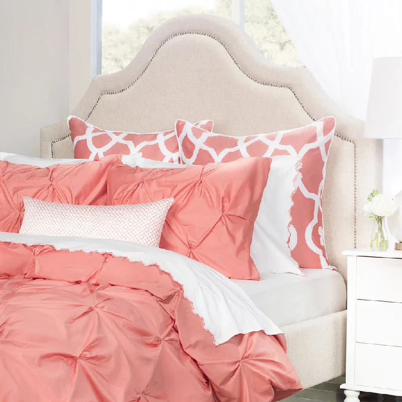 High - end luxury duvet covers for a top - tier sleep experienceCoral Valencia Pintuck Duvet Cover High - end luxury duvet covers for a top - tier sleep experienceCoral Valencia Pintuck Duvet Cover