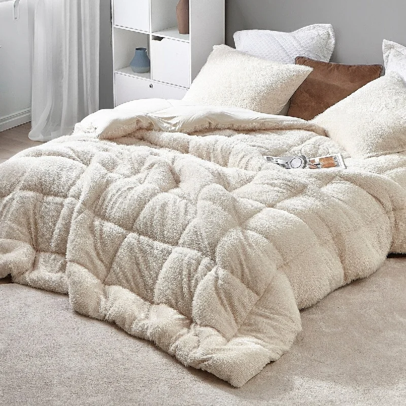 Queen - size comforters for standard queen - sized mattressesCorn Silk - Coma Inducer® Oversized Comforter - Popcorn Caramel Queen - size comforters for standard queen - sized mattressesCorn Silk - Coma Inducer® Oversized Comforter - Popcorn Caramel
