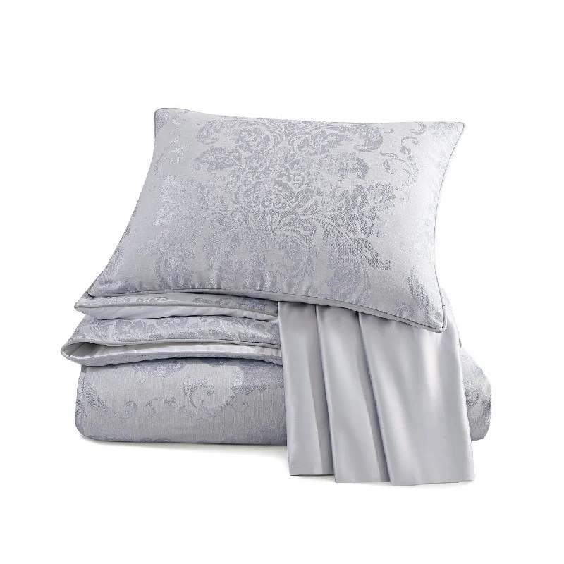 Goose down comforters known for their superior quality and insulationCroscill Mia Blue King Comforter 4pc Set 110"x96", Dusty Blue Goose down comforters known for their superior quality and insulationCroscill Mia Blue King Comforter 4pc Set 110"x96", Dusty Blue
