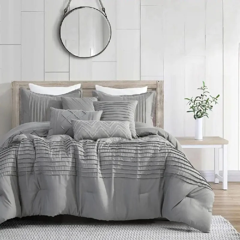 Wool - filled comforters with natural moisture - wicking and temperature - regulating featuresDCP 7 Piece King Luxury microfiber Oversized Bedroom Comforter Sets Wool - filled comforters with natural moisture - wicking and temperature - regulating featuresDCP 7 Piece King Luxury microfiber Oversized Bedroom Comforter Sets