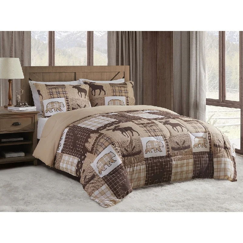 Latex - filled comforters with a bouncy texture and good supportDESIGN STUDIO Canyon Trail Brown Microfiber Comforter Set Latex - filled comforters with a bouncy texture and good supportDESIGN STUDIO Canyon Trail Brown Microfiber Comforter Set
