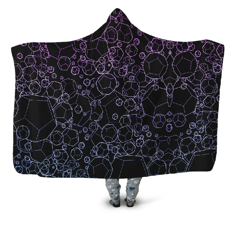 Recycled polyester blankets for an eco - conscious optionDodecahedron Madness Cold Hooded Blanket Recycled polyester blankets for an eco - conscious optionDodecahedron Madness Cold Hooded Blanket