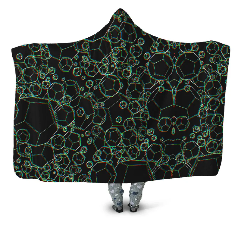 King - size blankets to cover large beds comfortablyDodecahedron Madness Glitch Hooded Blanket King - size blankets to cover large beds comfortablyDodecahedron Madness Glitch Hooded Blanket