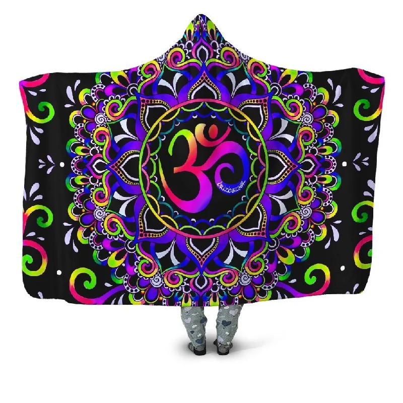 Wool blankets with natural warmth and insulationDoodle Ohm Hooded Blanket